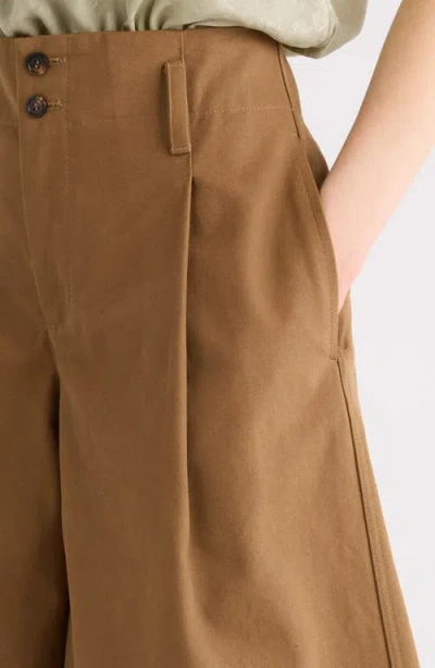 Chloé Garment Dye Organic Cotton Canvas Bermuda Shorts