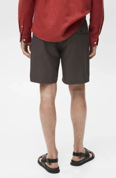 Mango Men's Slim-fit Fluid Bermuda Shorts In Brown