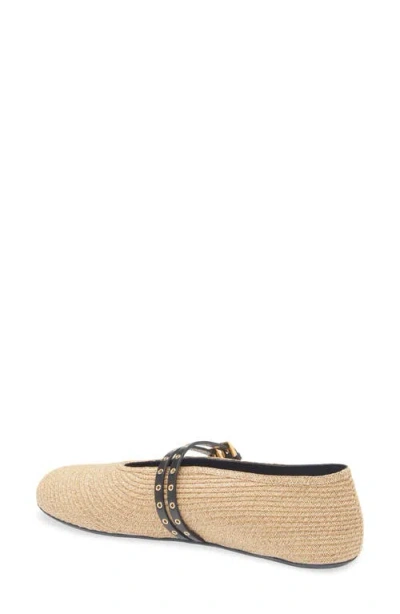 Alaïa Raffia Ballerina Flat
