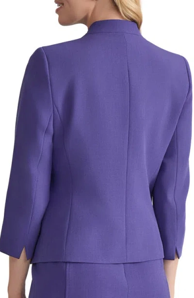 Kasper Three-quarter Sleeve Jacket In Purple