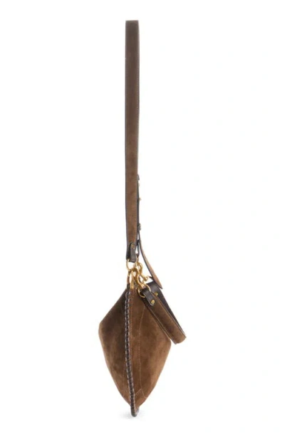 Isabel Marant Oskan Whipstitch Soft Suede Shoulder Bag