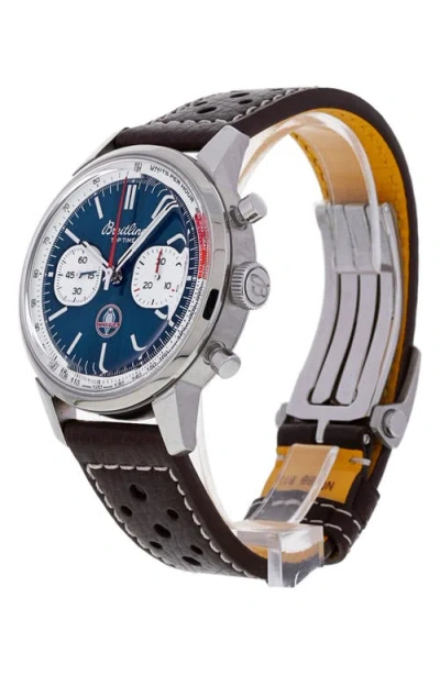 Watchfinder & Co. Breitling X Shelby Cobra  Top Time Automatic Leather Strap Watch, 41mm