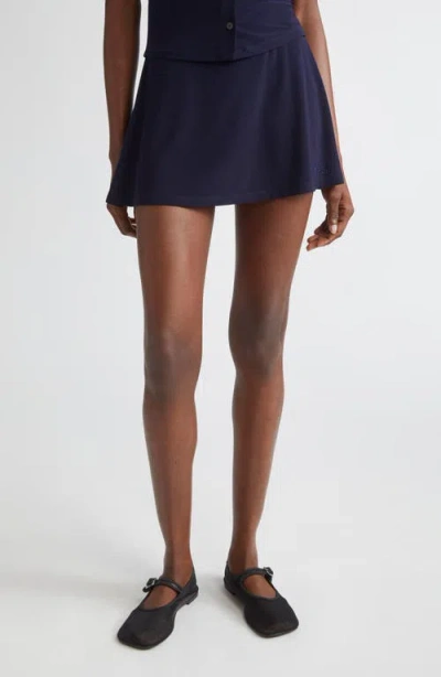Sandy Liang Mondo Jersey Skort In Blue