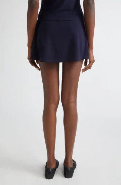 Sandy Liang Mondo Jersey Skort In Blue