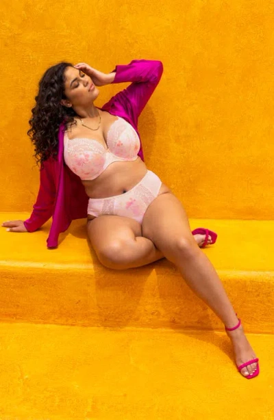 Elomi Plus Size Lucie High Leg Brief Underwear In Pink