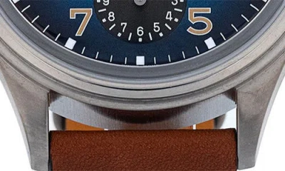 Watchfinder & Co. Longines  2023 Heritage Avigation Automatic Leather Strap Watch, 41mm