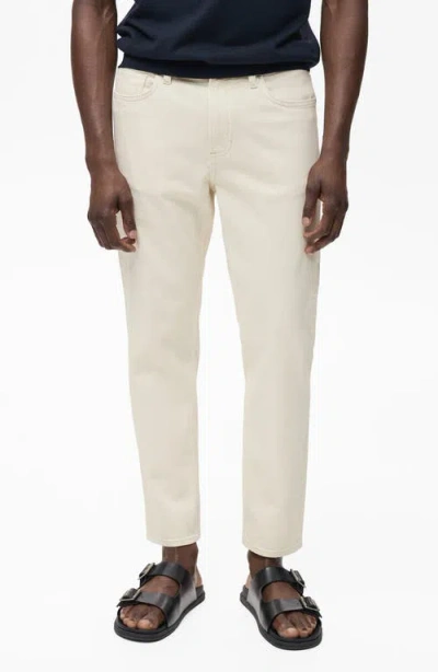 Mango Men's Ben Tapered Fit Jeans In White