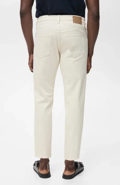Mango Men's Ben Tapered Fit Jeans In White