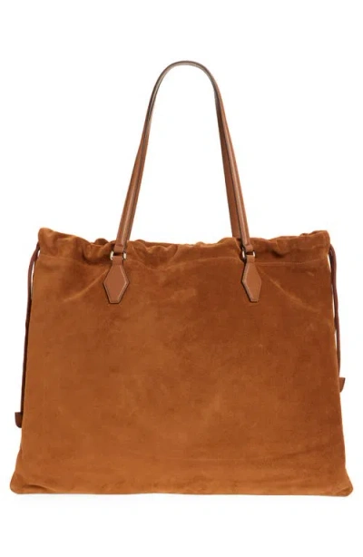 Jimmy Choo Large Drawstring Leather Tote
