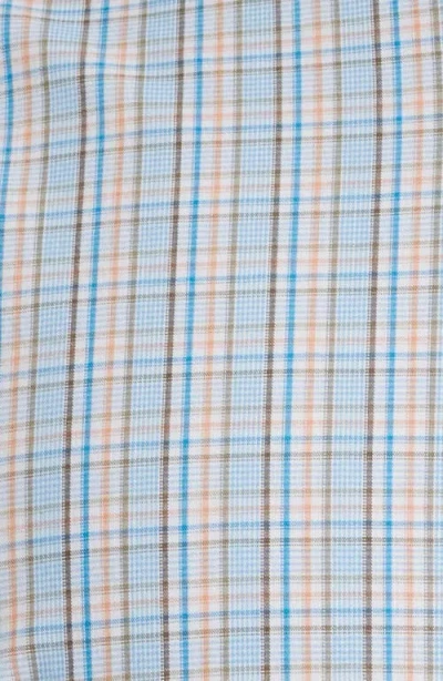Johnnie-o Cayden Shadow Check Performance Button-down Shirt In Multi