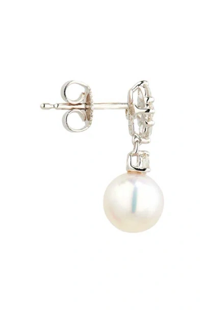 Mikimoto Akoya Pearl & Diamond Earrings
