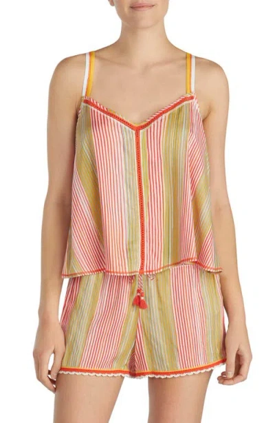 Room Service Pjs Room Service Lace Trim Short Pajamas In Multi