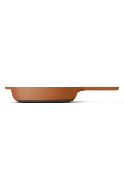 Caraway 8-inch Enameled Cast Iron Skillet In Brown