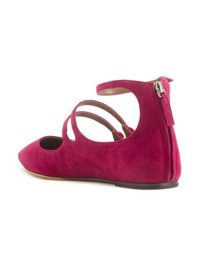 Shop Tabitha Simmons 'luna' Ballerinas In Pink