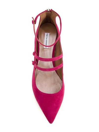 Shop Tabitha Simmons 'luna' Ballerinas In Pink