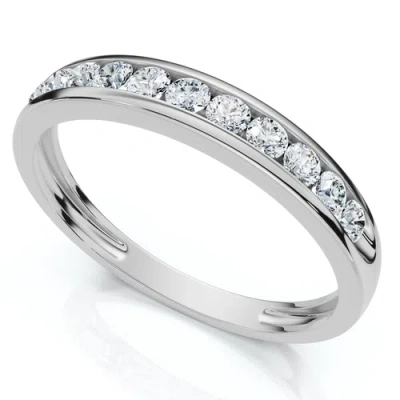 Bliss Diamond 1/2ct Lab Grown Channel Set Diamond Wedding Ring 14k Gold Or Platinum