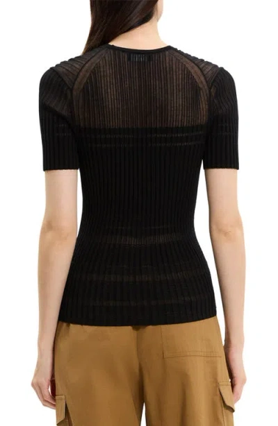 Theory Sheer Stripe T-shirt