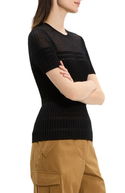 Theory Sheer Stripe T-shirt