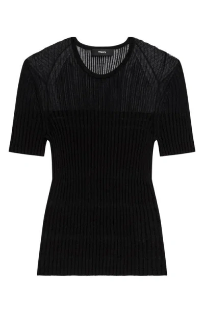 Theory Sheer Stripe T-shirt