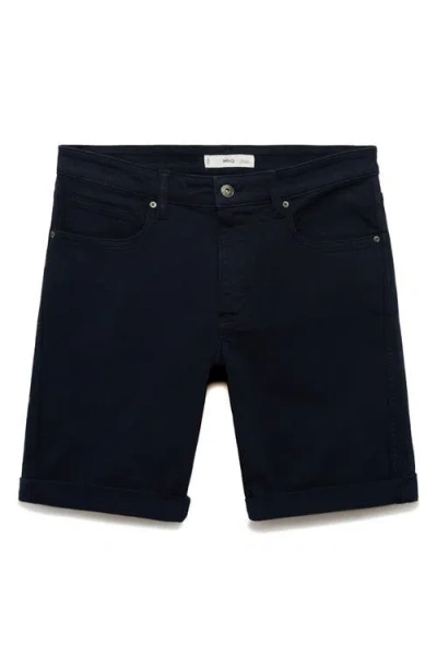 Mango Men's Slim-fit Denim Bermuda Shorts In Blue