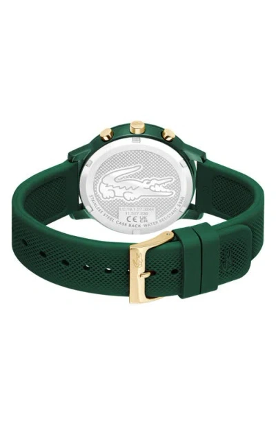 Lacoste L.12.12 Move Chronograph Silicone Strap Watch, 42mm