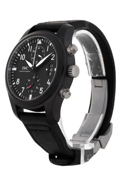 Watchfinder & Co. Iwc  2015 Pilot's Webbing Strap Double Chronograph Watch, 46mm