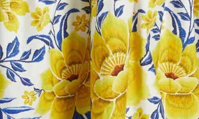 Farm Rio Zuli Mixed Print Cotton Mini Sundress