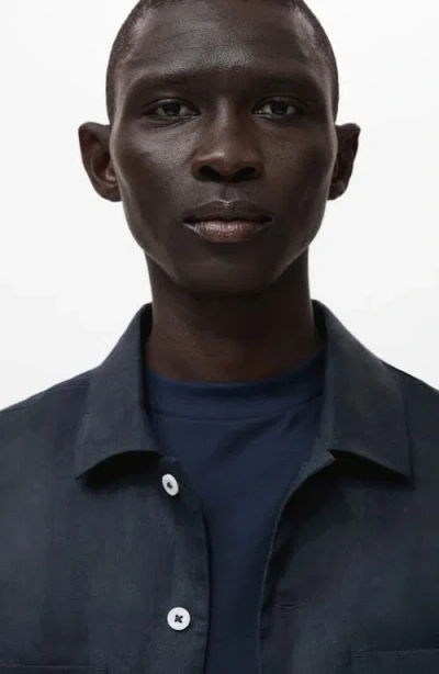 Mango Overshirt In Black