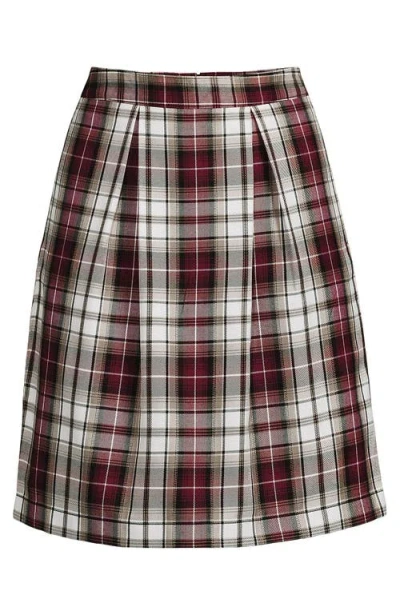Lands' End School Uniform  Plaid Skort Top Of Knee