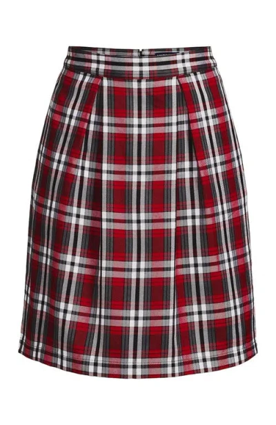 Lands' End School Uniform  Plaid Skort Top Of Knee