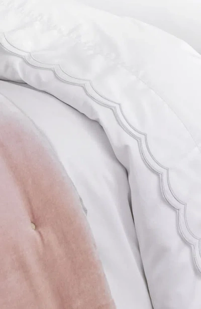 Christy Scallop Edge Luxury Cotton Sateen Flat Sheets