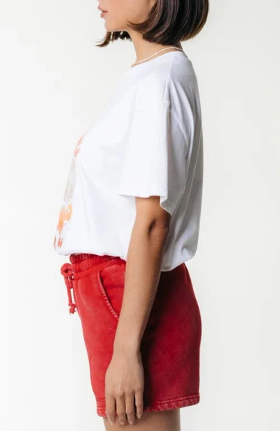 Colourful Rebel Uni Logo Acid Wash Sweat Short