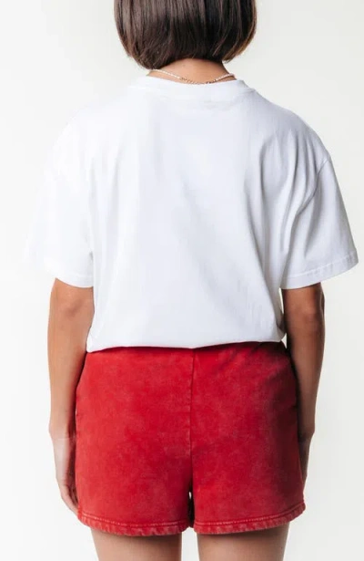 Colourful Rebel Uni Logo Acid Wash Sweat Short