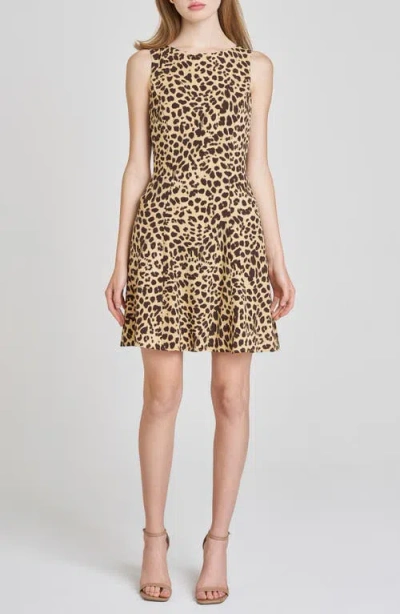 Wayf Natasha Leopard Print Minidress