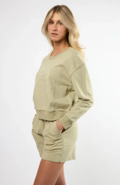 Viens Avec Moi The Lakeside Set Cotton Graphic Sweatshirt