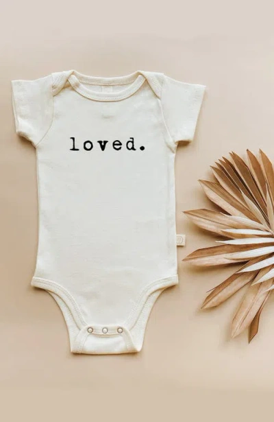 Tenth & Pine Loved Organic Cotton Bodysuit In Neutral