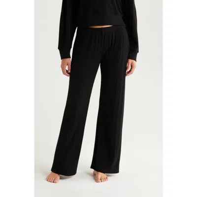 Andine Tiago Palermo Rib Pajama Pants In Black