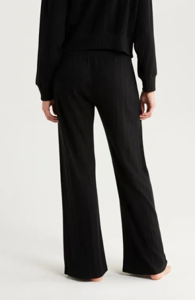 Andine Tiago Palermo Rib Pajama Pants In Black