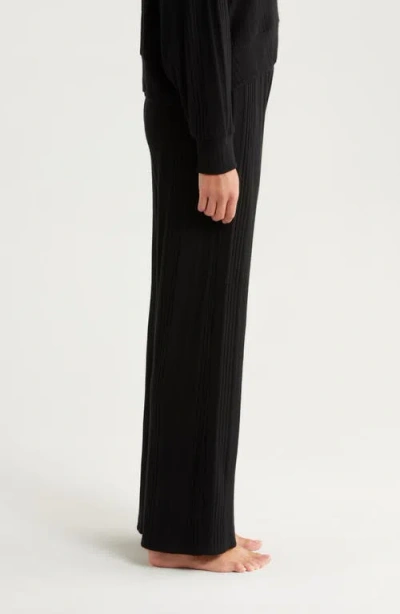 Andine Tiago Palermo Rib Pajama Pants In Black