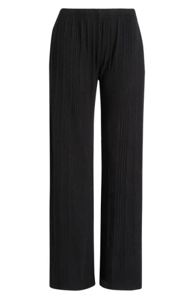 Andine Tiago Palermo Rib Pajama Pants In Black