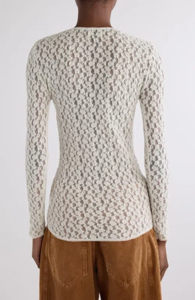 Isabel Marant Gaella Stretch Lace Top In White