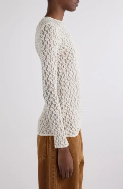Isabel Marant Gaella Stretch Lace Top In White