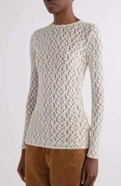 Isabel Marant Gaella Stretch Lace Top In White
