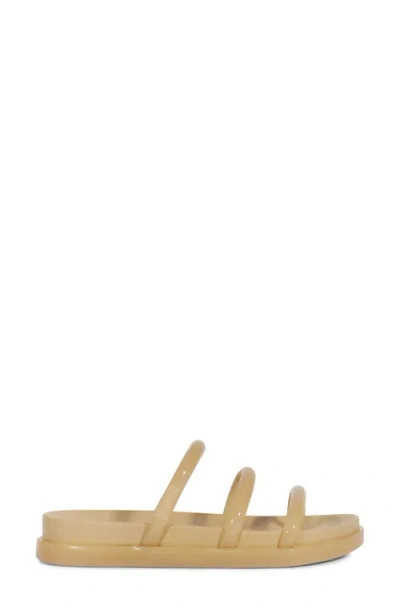 Schutz Polly Sporty Jelly Sandals Beige Cuban Sand In Neutral