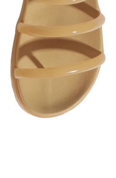 Schutz Polly Sporty Jelly Sandals Beige Cuban Sand In Neutral