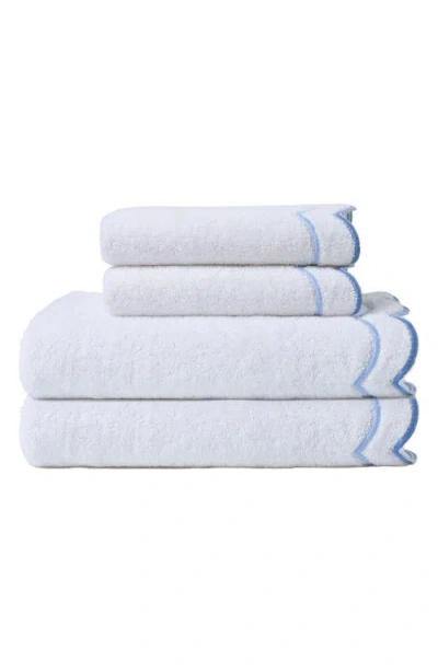 Peri Home Scallop 4-piece Towel Set In White