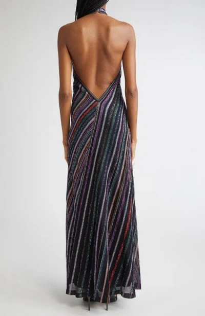 Missoni Sequin Stripe Metallic Knit Dress