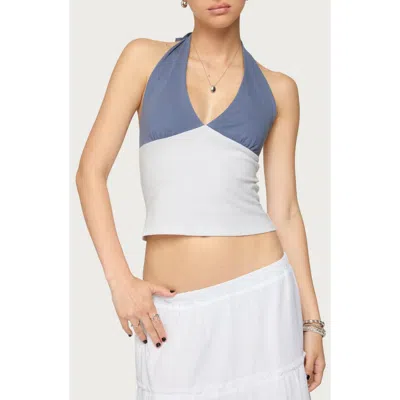 Edikted Janna Color Block Halter Top In Multi