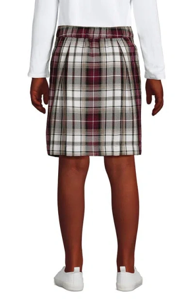 Lands' End School Uniform Girls Plaid Skort Top Of Knee In Pattern