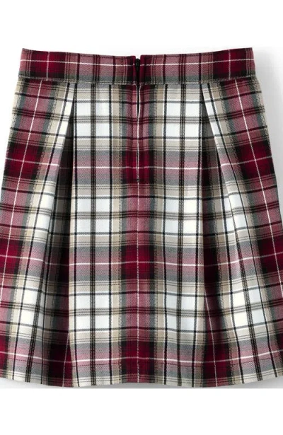 Lands' End School Uniform Girls Plaid Skort Top Of Knee In Pattern